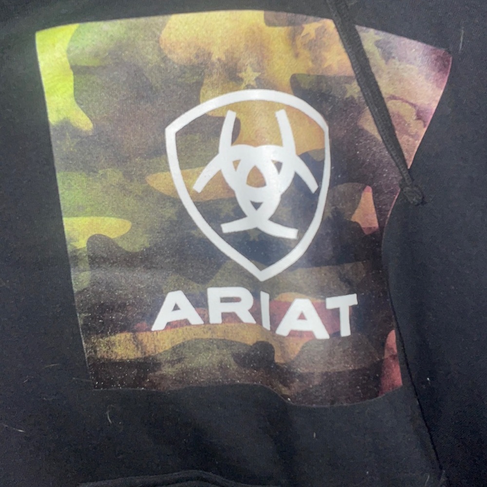 Men’s Black Ariat Hooded Sweatshirt